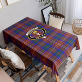 Chisholm Hunting Modern Tartan Crest Tablecloth